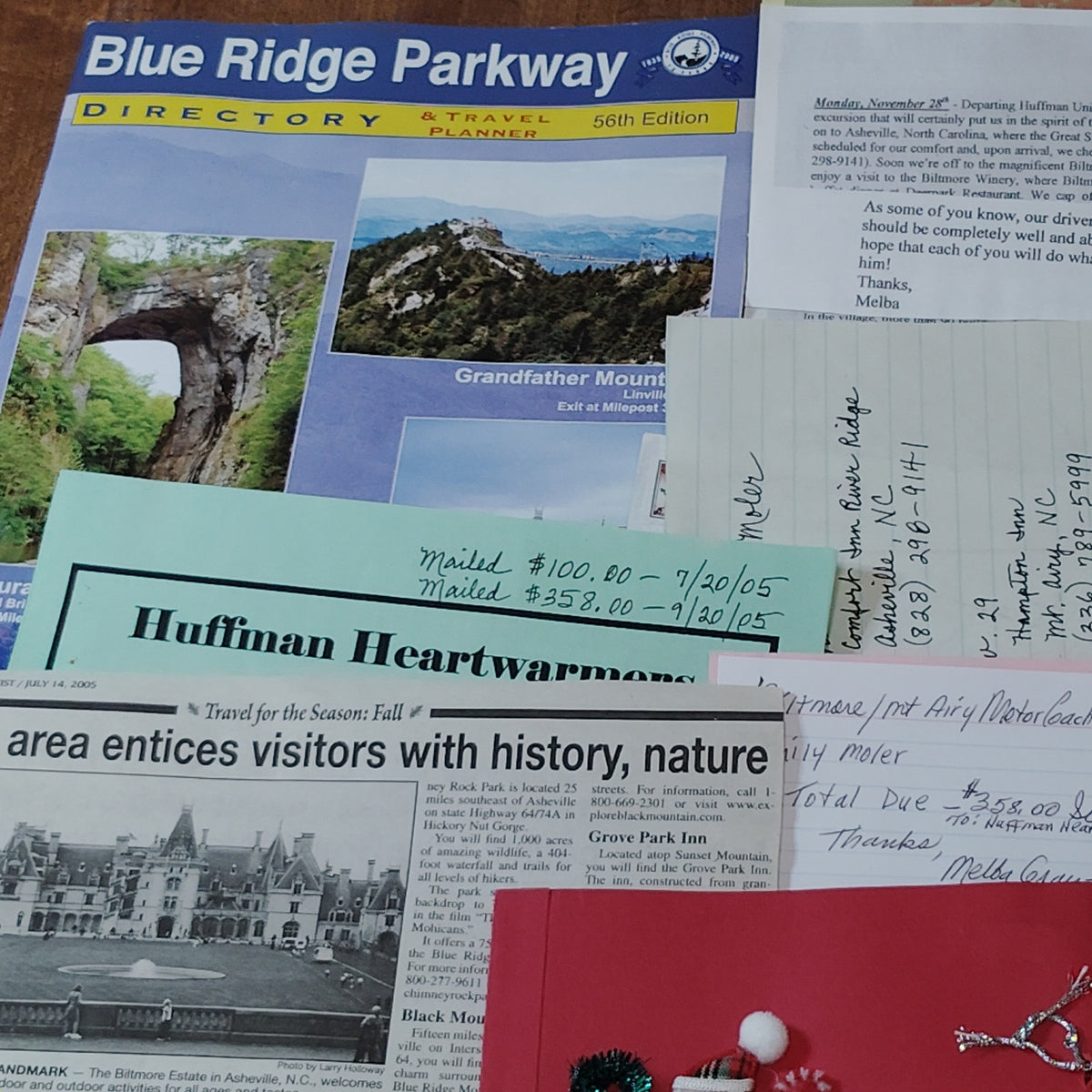 Blue Ridge Mountain Christmas Ephemera Collection - Huffman Heartwarmers 2005