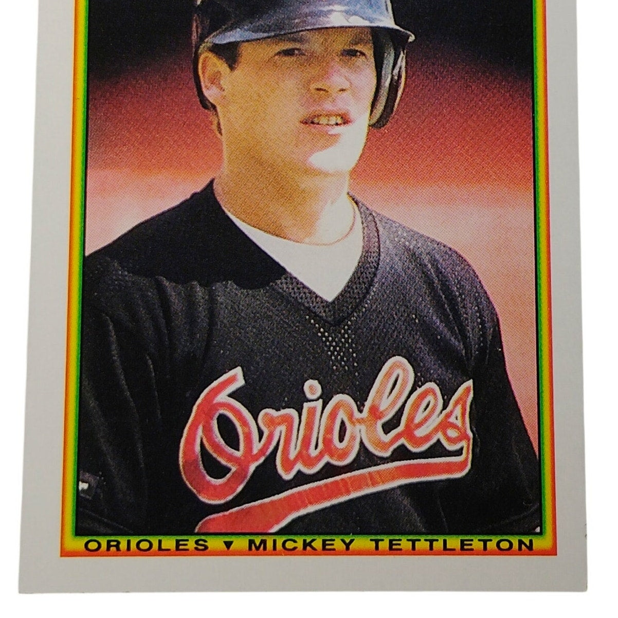 1990 Bowman Mickey Tettleton #254 Baltimore Orioles Catcher MLB Baseball Card NM