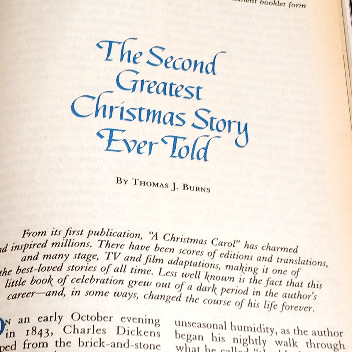 Reader's Digest December 1989 Vintage Magazine Back Issue Collectible Holiday