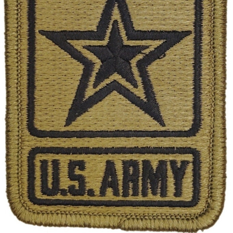 US Army Star Logo Patch OCP Subdued Hook Back 3‑1/4" × 2‑1/2"