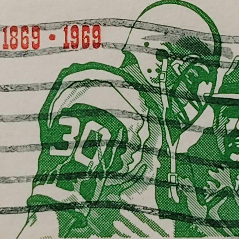 1969 US 6c Intercollegiate Football Centennial #1382 Used Cancelled Sports