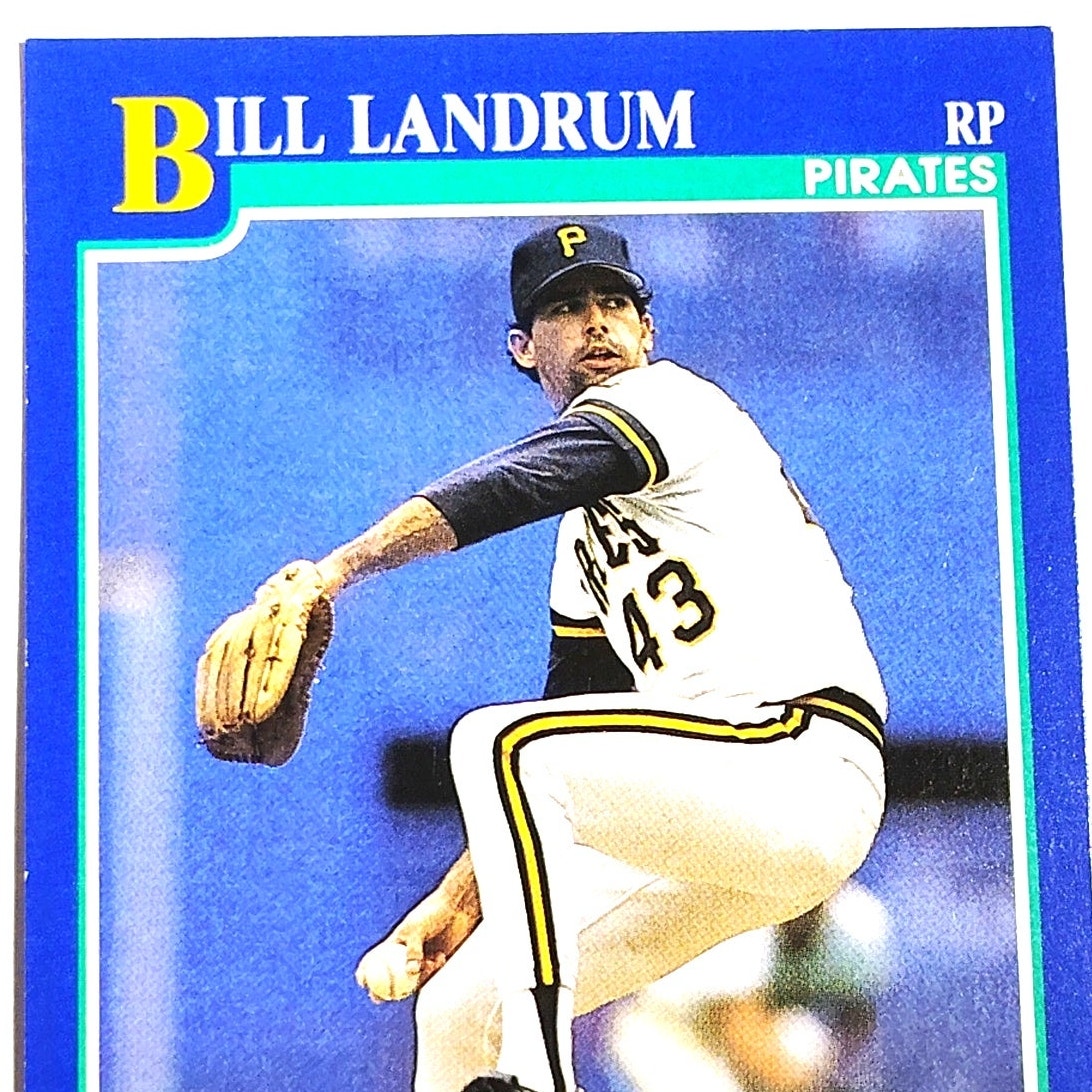 1991 Score Bill Landrum #98 Pittsburgh Pirates Relief Pitcher Baseball Card NM