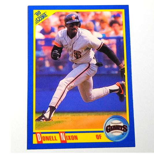 1990 Score Donell Nixon #538 San Francisco Giants Outfielder MLB Baseball EX