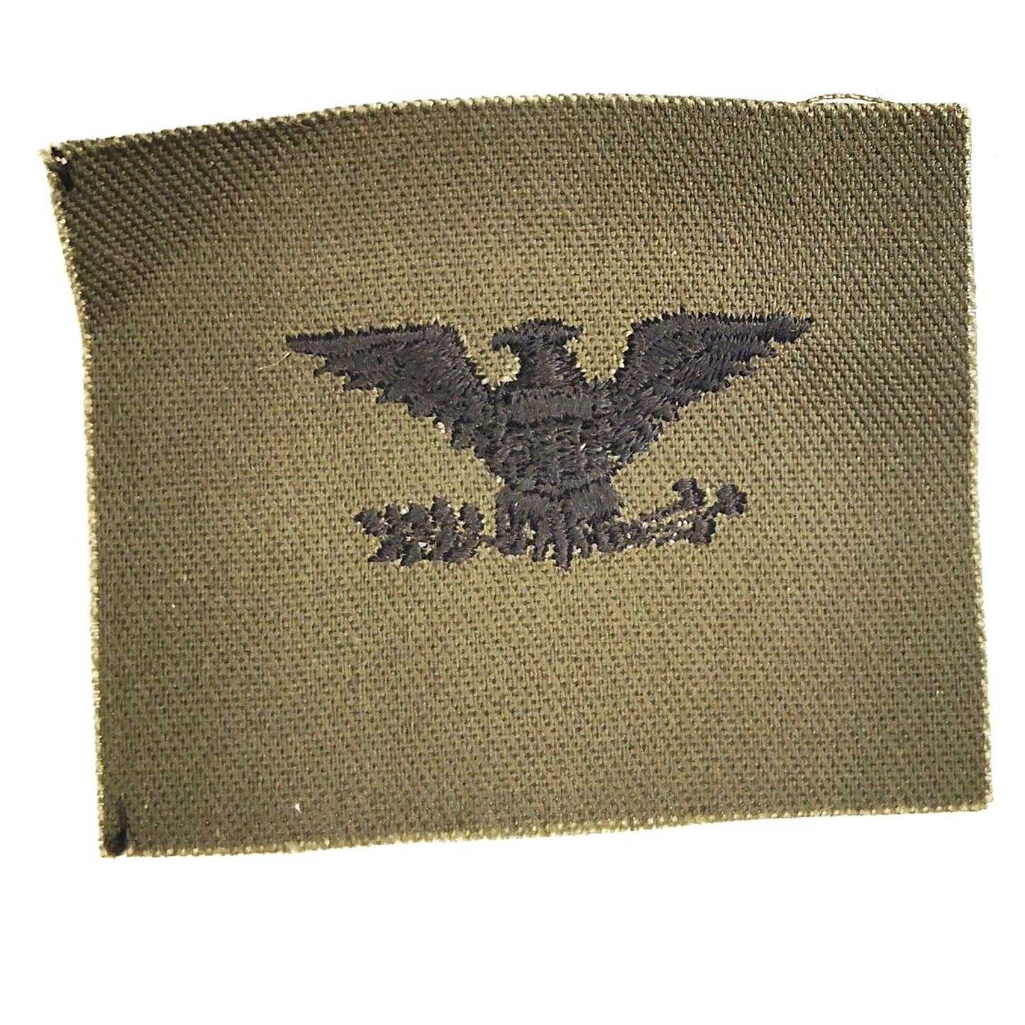 US Military Colonel Navy Captain O‑6 Left‑Facing Patch Subdued ODG 2" × 2‑1/4"