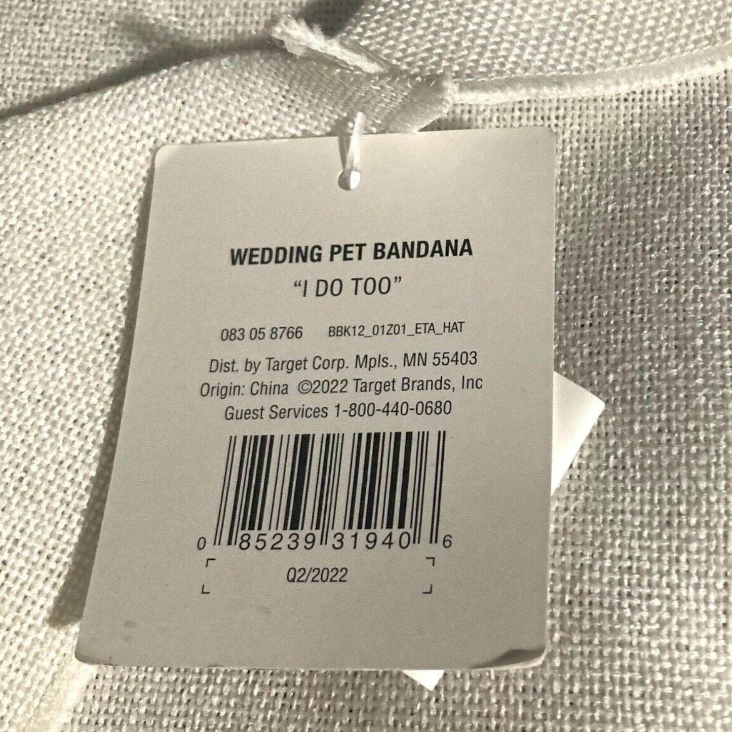 Boots & Barkley "I Do Too" Dog Bandana
