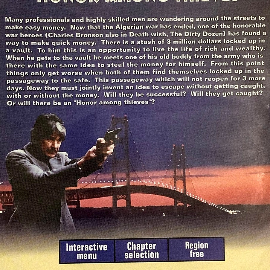 Honor Among Thieves (2004 DVD) Charles Bronson - Crime/Action/Adventure, EUC