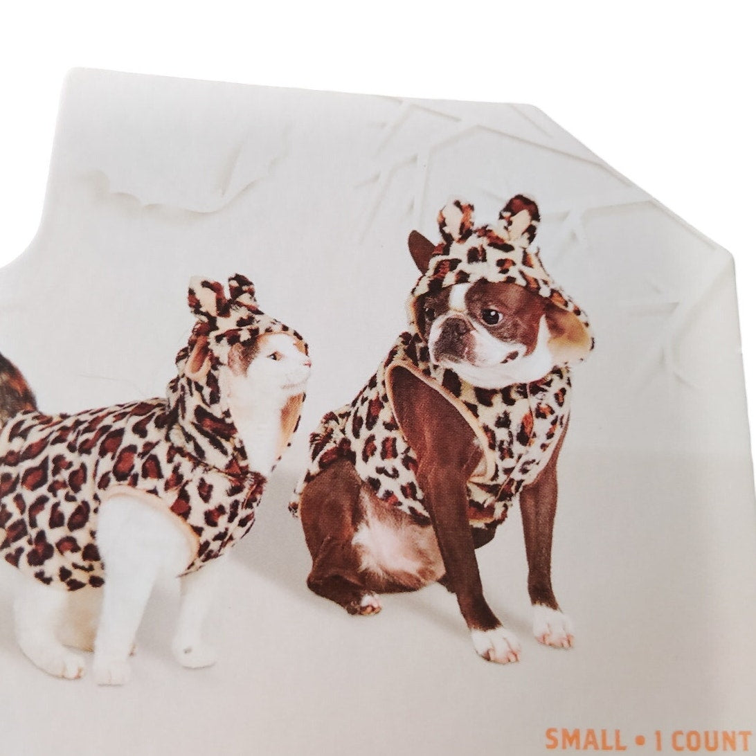 Halloween Leopard Cat and Dog Hoodie Costume - Small - Hyde & EEK! Boutique