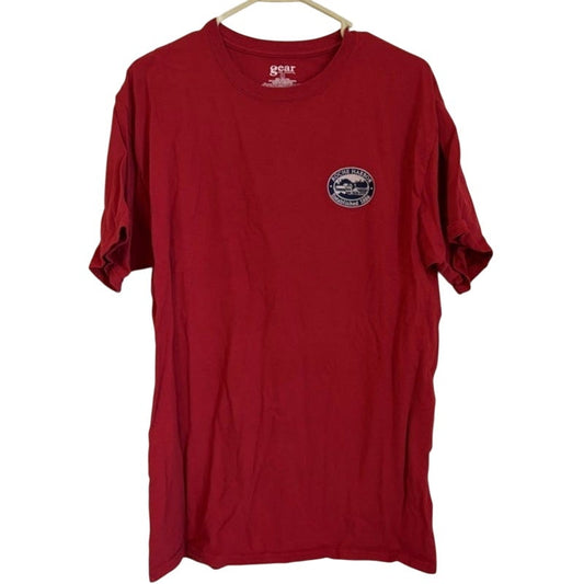 Gear for Sports Roche Harbor 1885 Red Embroidered T-Shirt Size L Cotton Tee
