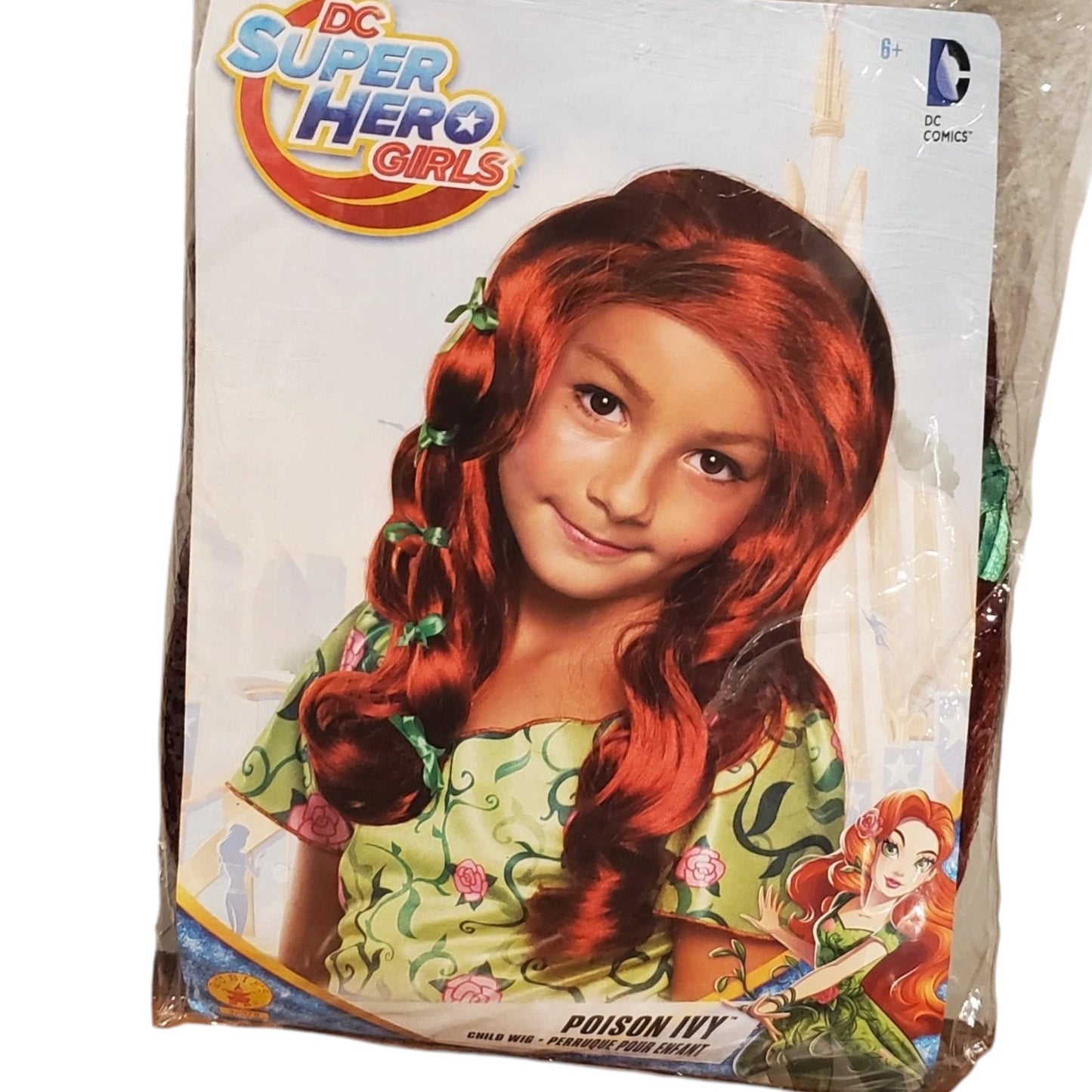DC SuperHero Girls Poison Ivy Wig for Kids – Red Costume Hairpiece by Rubie’s