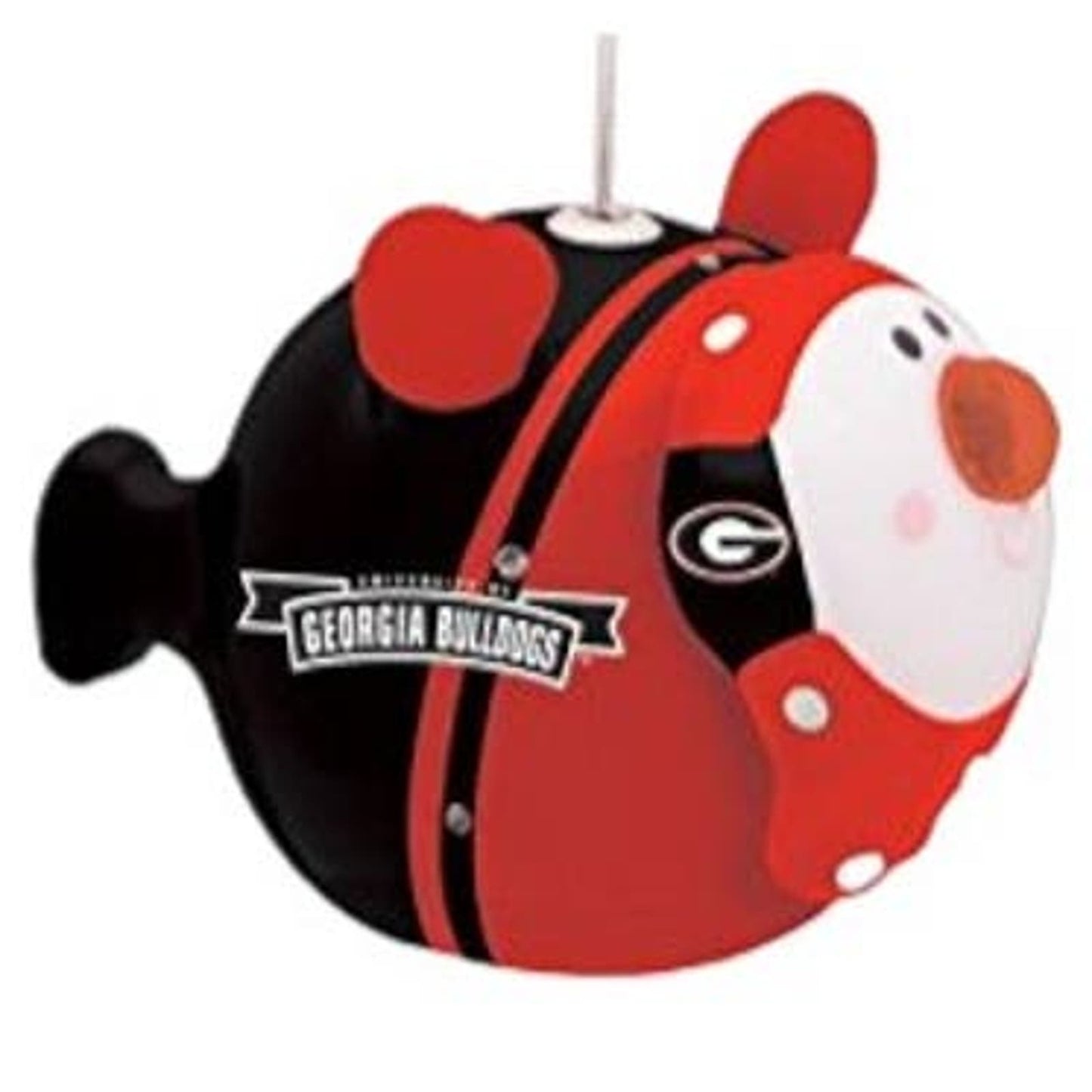 Georgia Bulldogs NCAA Licensed LED Santa Claus & Snowman Christmas Ornaments