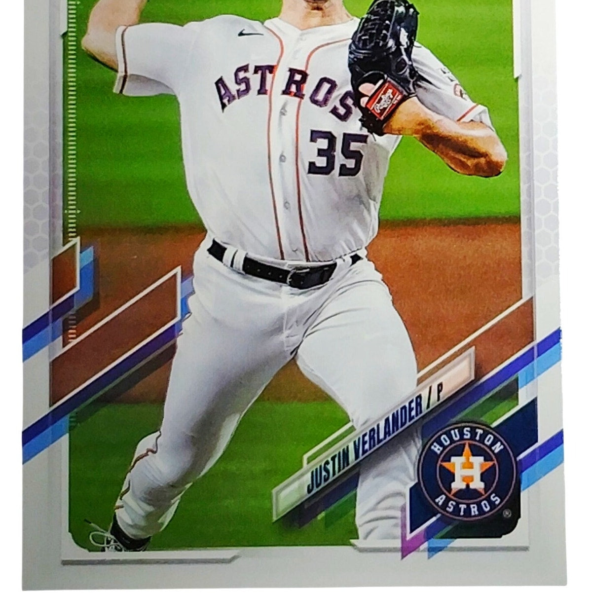 2021 Topps Series 1 Justin Verlander Houston Astros Pitcher Card #112 VG/EX