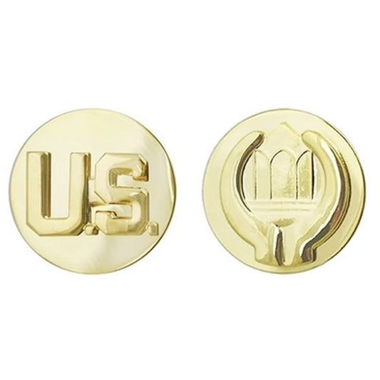 U.S. & Chaplains Assistant Collar Devices Novelty Lapel Pin Set 1"D