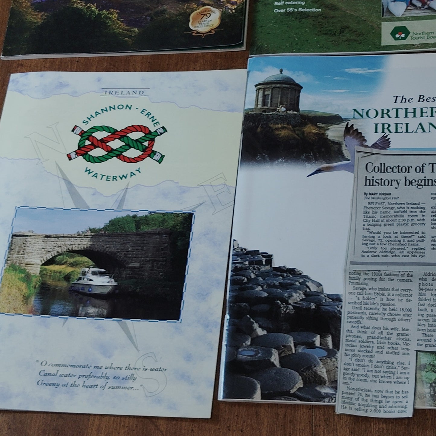 Northern Ireland Travel Ephemera Collection - Brochures & Newspaper Clips