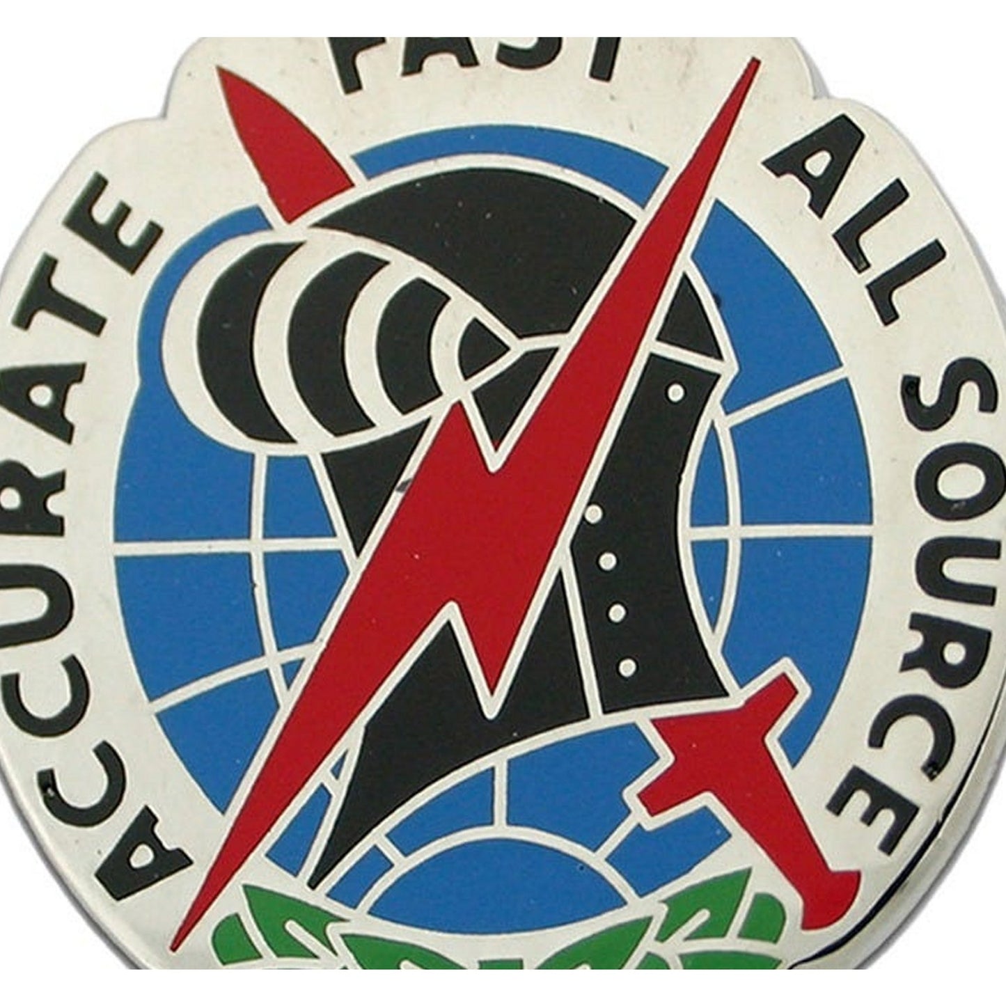201st MI Battalion Novelty Biker Jacket Hat Lapel Pin 1‑1/4" - Made in U.S.A.