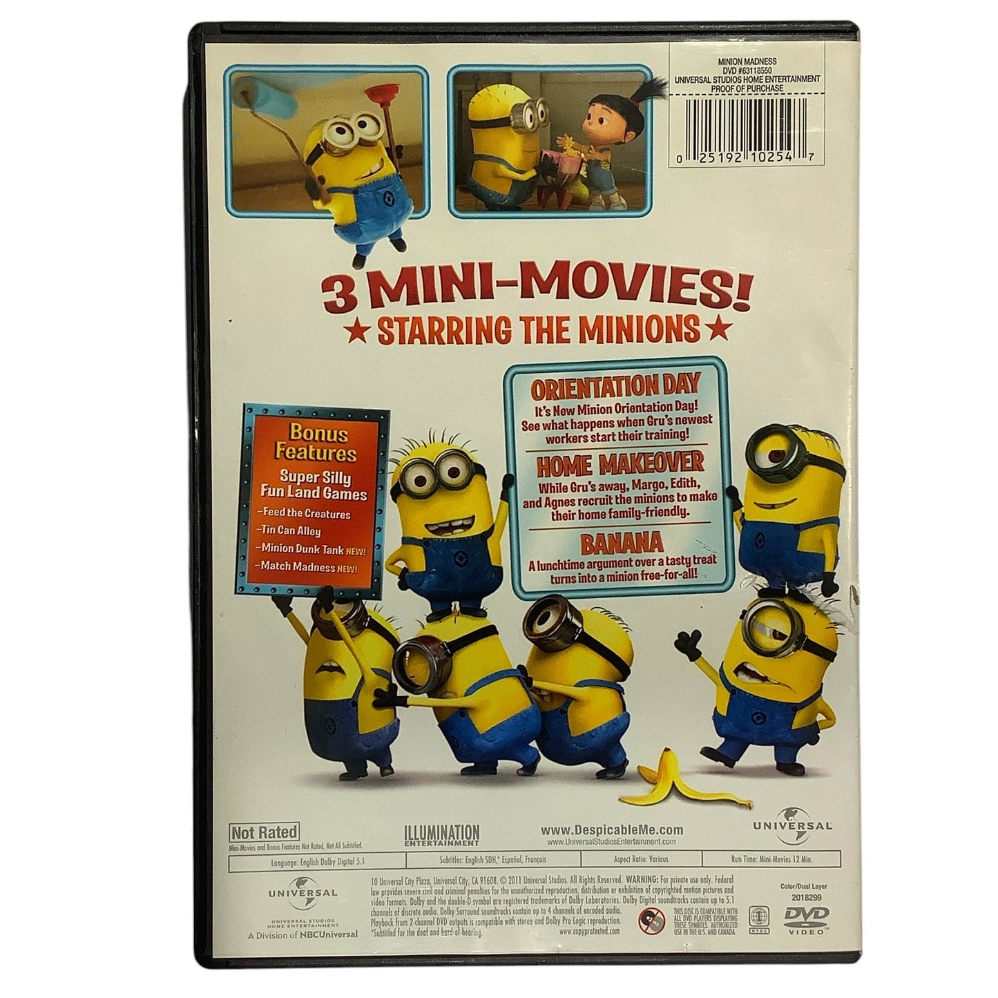 Despicable Me Presents: Minion Madness- 3 Mini-Movies, 2011, EUC