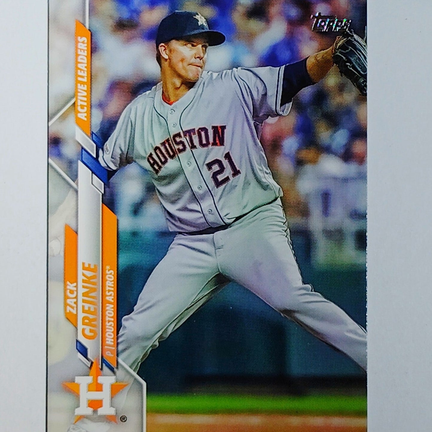 2020 Topps Update #U-219 Zack Greinke Houston Astros Pitcher - VG/EX