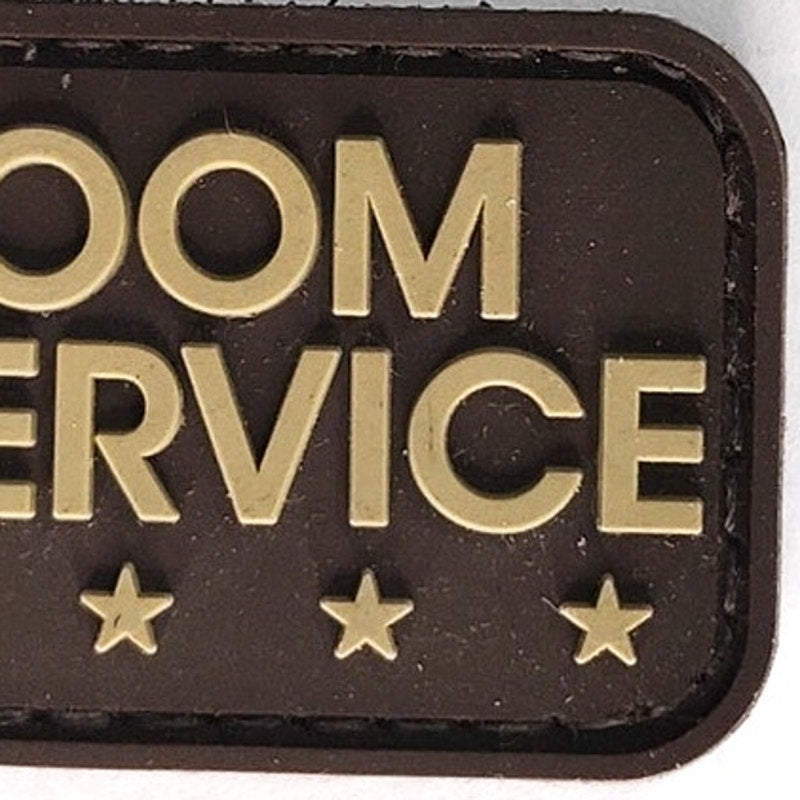 Room Service Novelty Patch MSM Desert PVC 3" × 1‑1/8" Hook Back