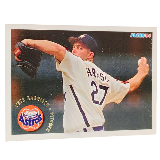 Pete Harnisch, Houston Astros, #492, 1994 Fleer Baseball Collector's Card