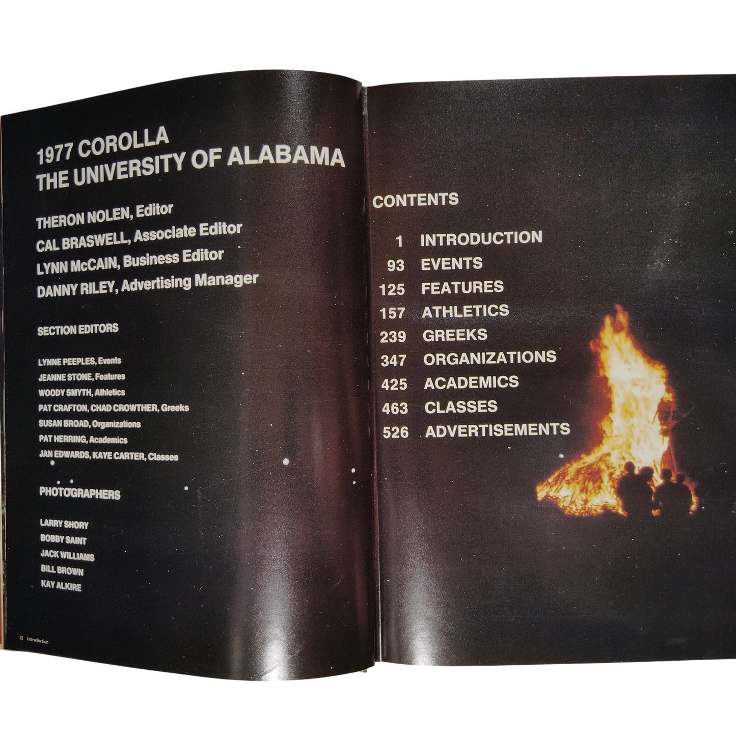 1977 Corolla Yearbook - University of Alabama - 560 Pages - No Writing or Damage - Hardcover