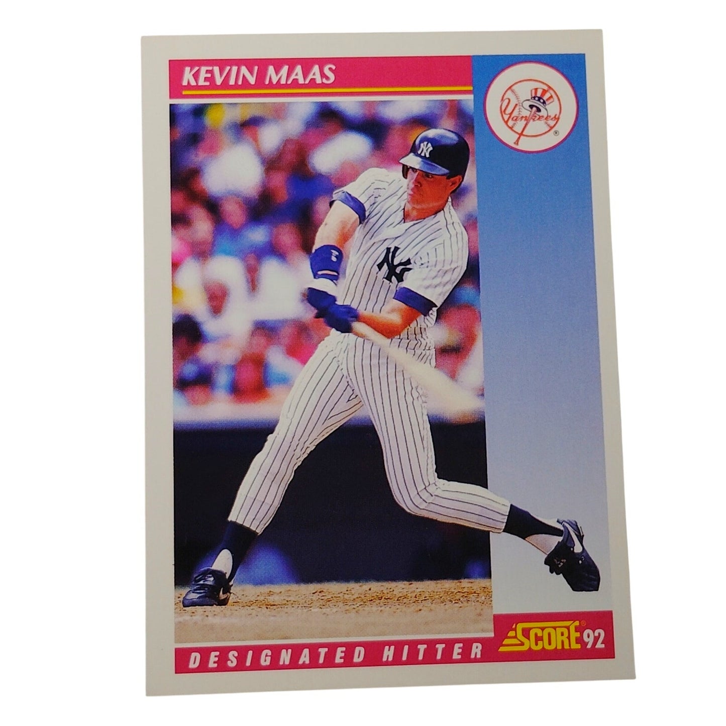 1992 Score Kevin Maas #613 New York Yankees Designated Hitter MLB Baseball NM