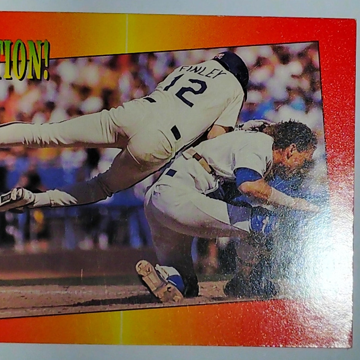 1992 Triple Play Awesome Action Steve Finley Card #26 Houston Astros OF VG/EX