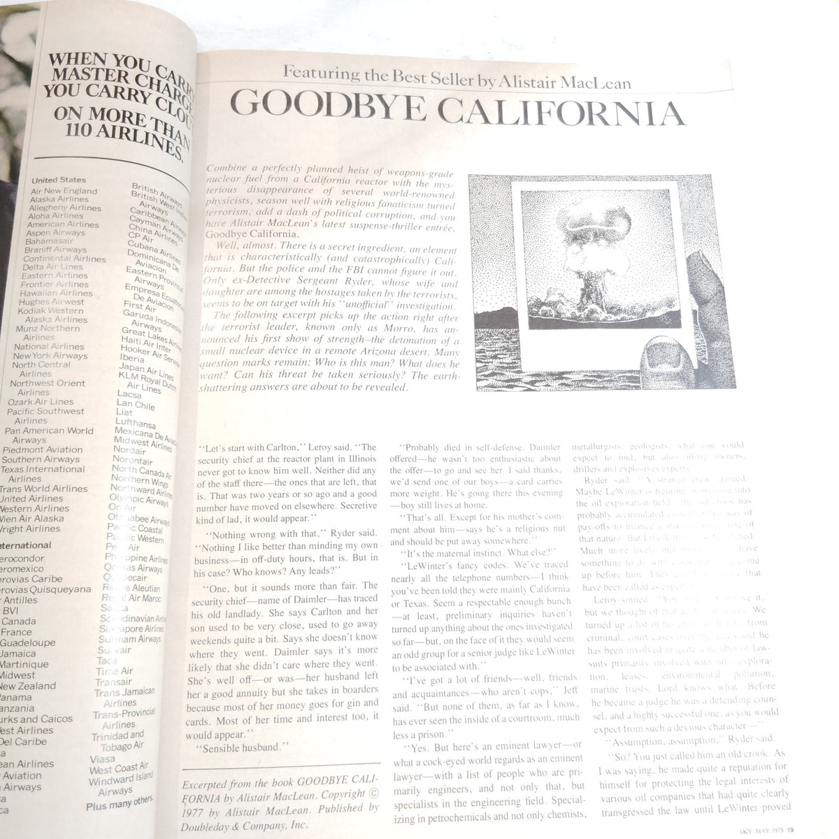 Delta Sky In-Flight Magazine - May 1978 London Special Guide Edition, Tom Sneva