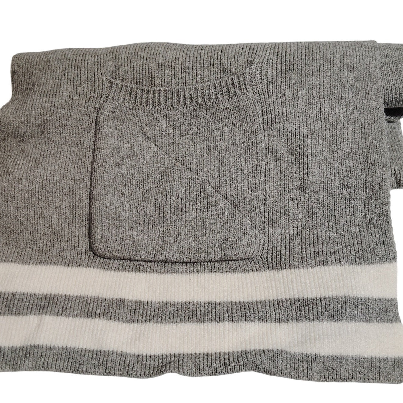 Modena Pocket Scarf – Heather Gray Style 5791, Soft Knit with Dual Pockets, 84"L