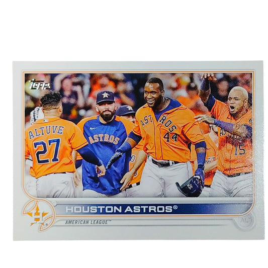 2022 Topps #136 Houston Astros American League Team Card - VG/EX