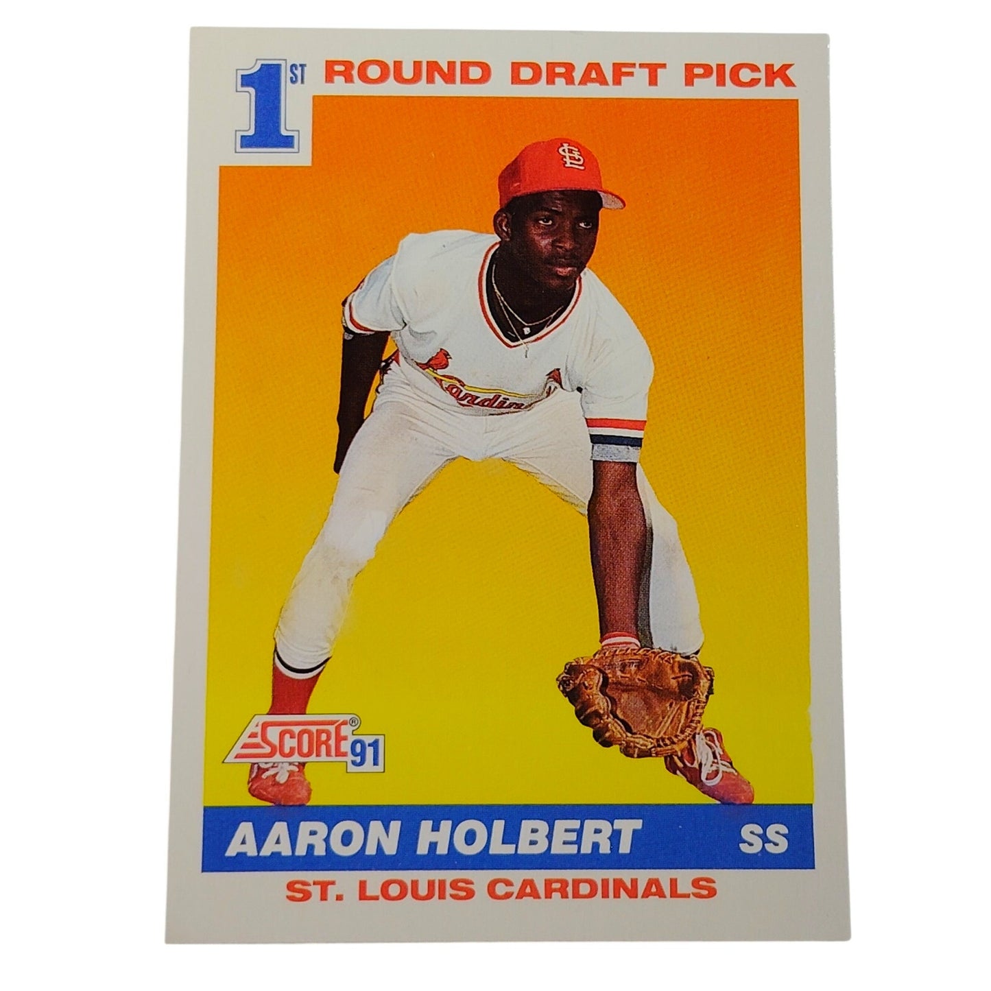 1991 Score Aaron Holbert #676 St. Louis Cardinals Shortstop MLB Baseball Card NM