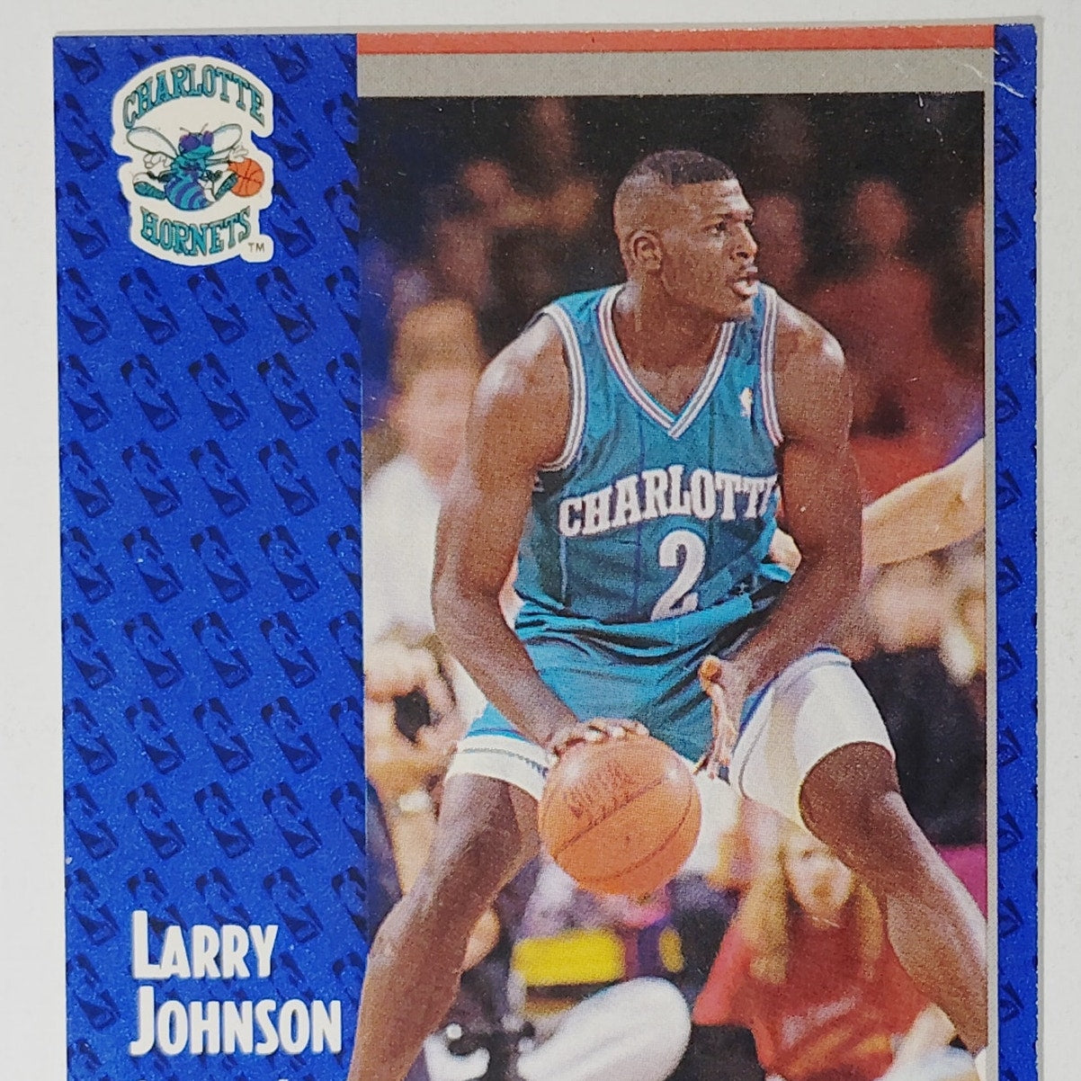 1991-92 Fleer Larry Johnson Card No. 255 – Hornets – Forward – VG/EX