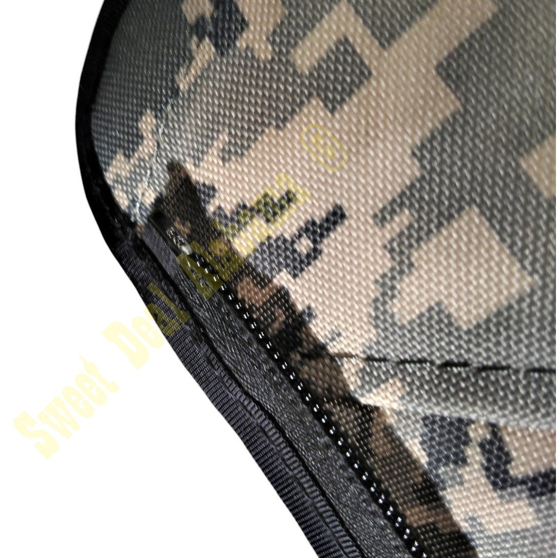 Two (2) Zippered Hydration Backpack Covers, Coyote (1) and ACU Tiger Stripe (1)