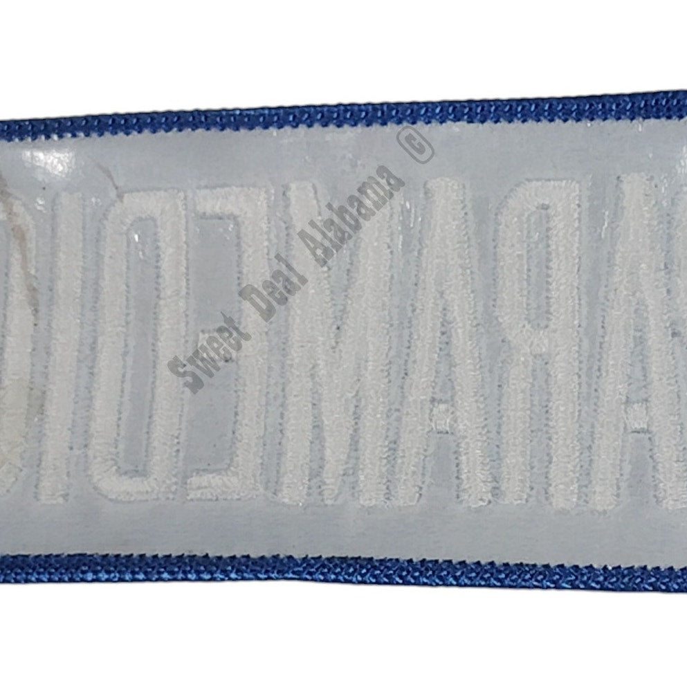 NOS, Paramedic, White on Blue, Iron or Sew-On Embroidered Patch, 4-1/4"W x 2"H