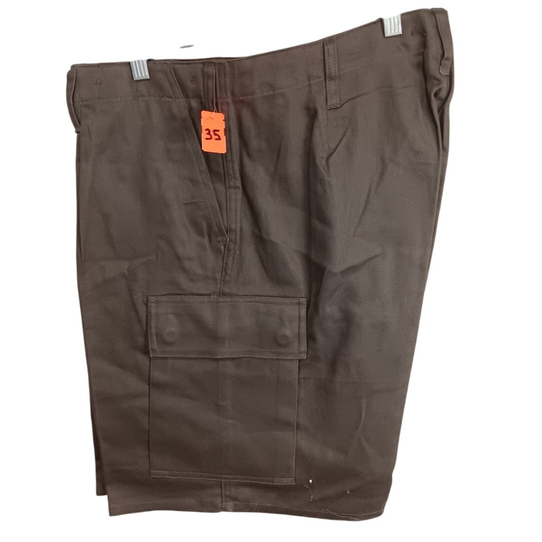 German Military Moleskin Shorts - Olive Drab - Size 35"W - NSN 8415-12-155-9088