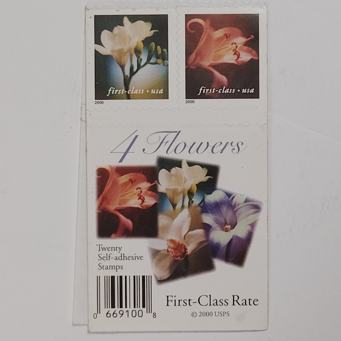2000 Four Flowers Stamps – Lot of 11/20 – 34¢ – MNH – Photographic USPS Booklet