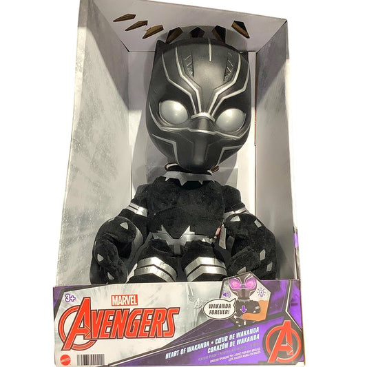 Mattel Marvel Avengers Black Panther Heart of Wakanda Talking Interactive Plush