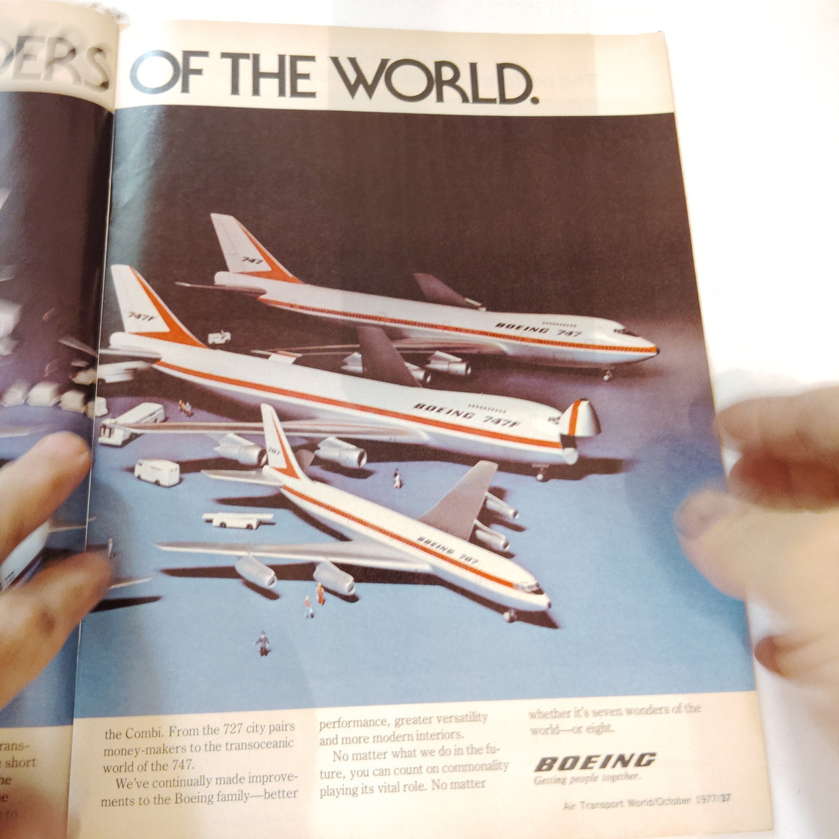 Vintage Air Transport World Magazine October 1977 United Airlines Cover Aviation
