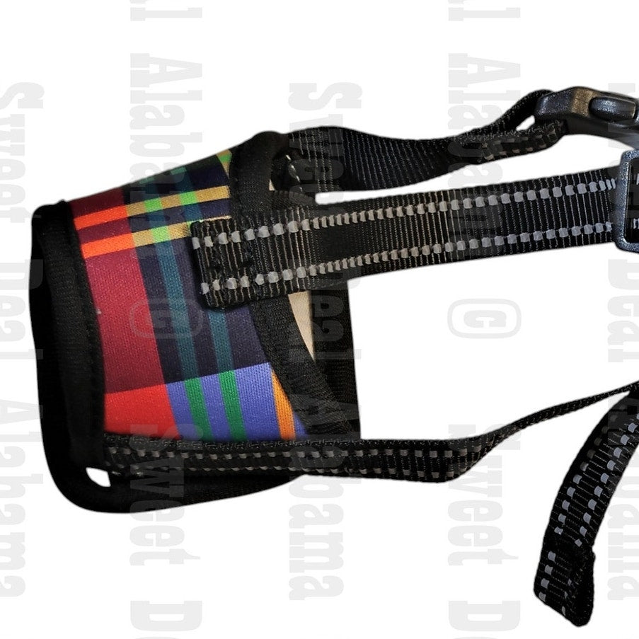 Soft Muzzle for Dog Anti Biting Barking Chewing, Multi-Color