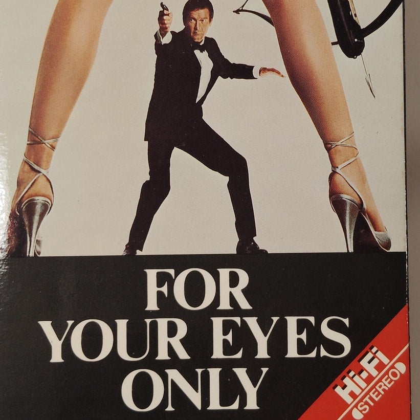 For Your Eyes Only VHS 1981 Roger Moore James Bond Original 1984 CBS/FOX Release