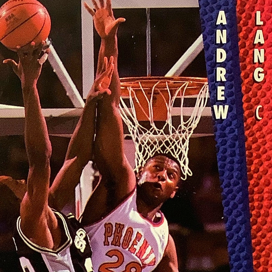 Andrew Lang (C), Card #172, Philadelphia 76ers, 1992-93 Fleer NBA