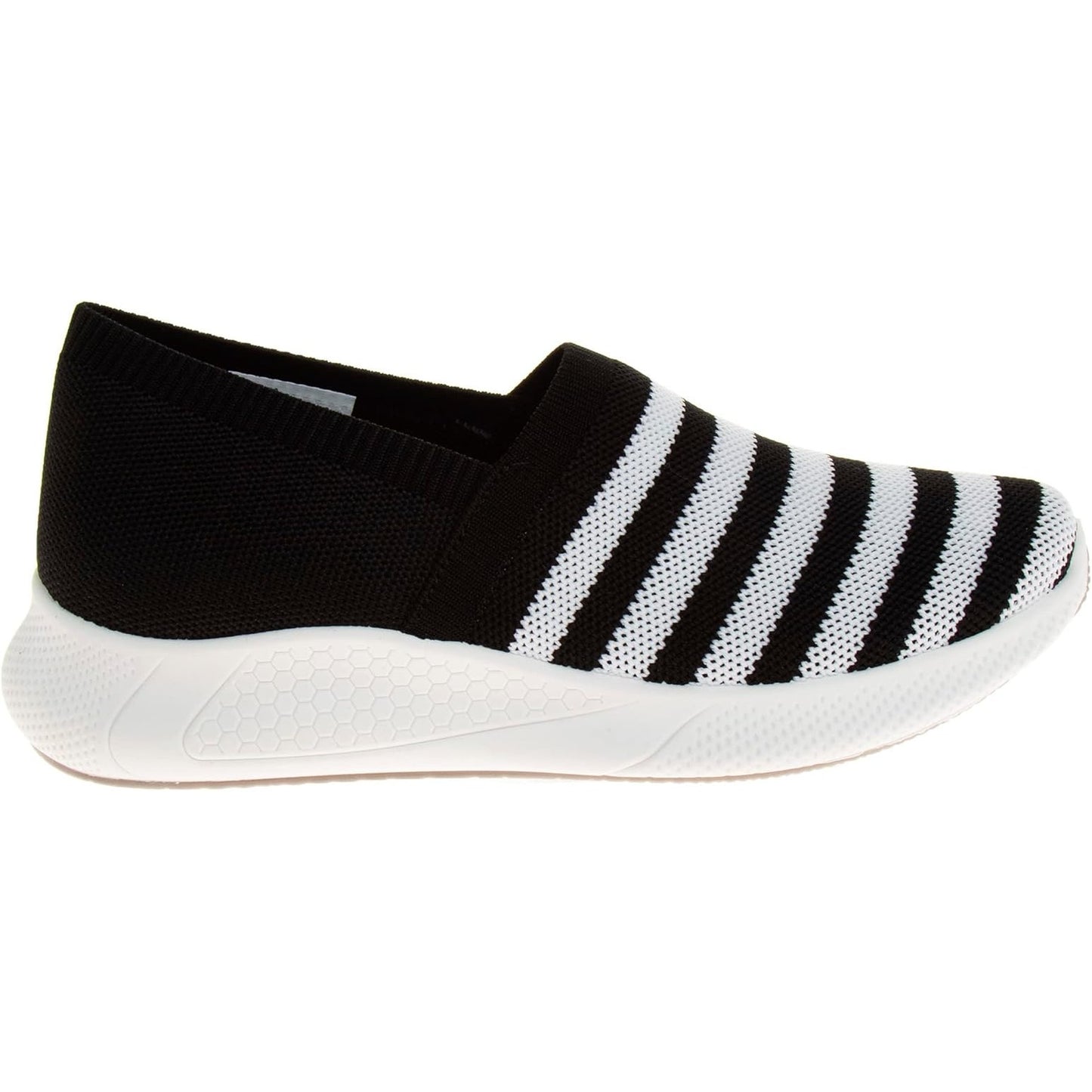 Sail Women’s Wave Slip-On Tennis Sneaker – Black, Size 9