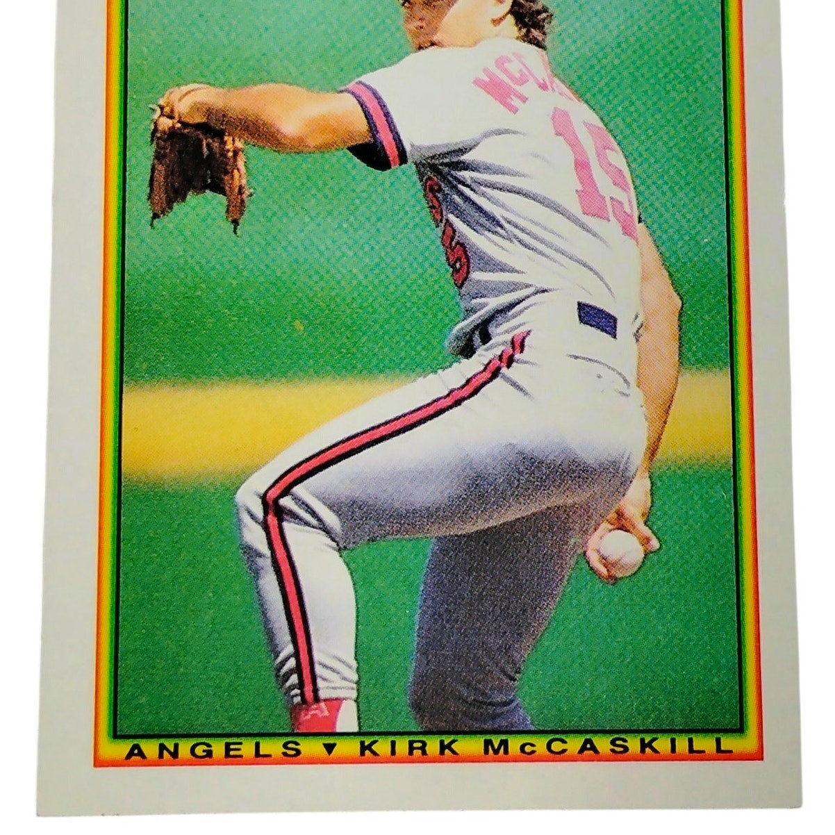 1990 Bowman Kirk McCaskill #283 California Angels Pitcher MLB Baseball Card NM