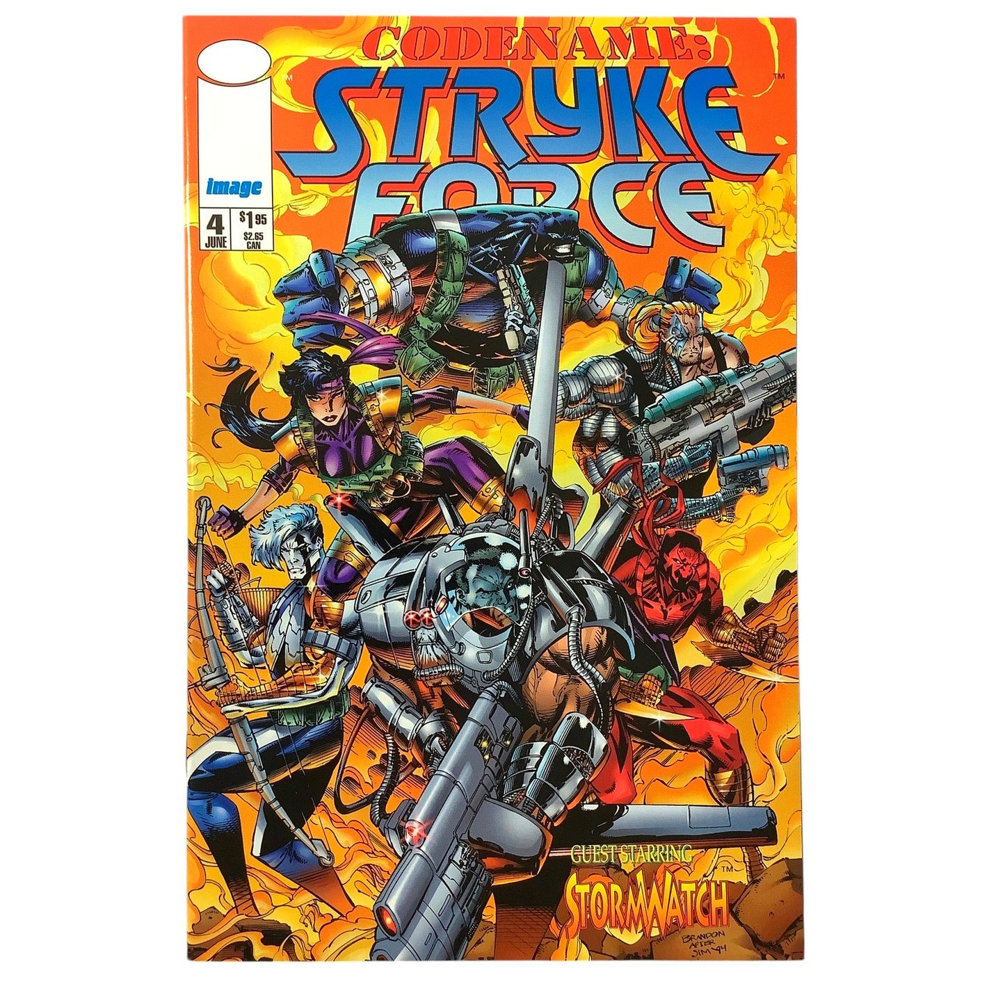 Codename Strykeforce #4, Jun 1994, NM 9.4, Image Comics