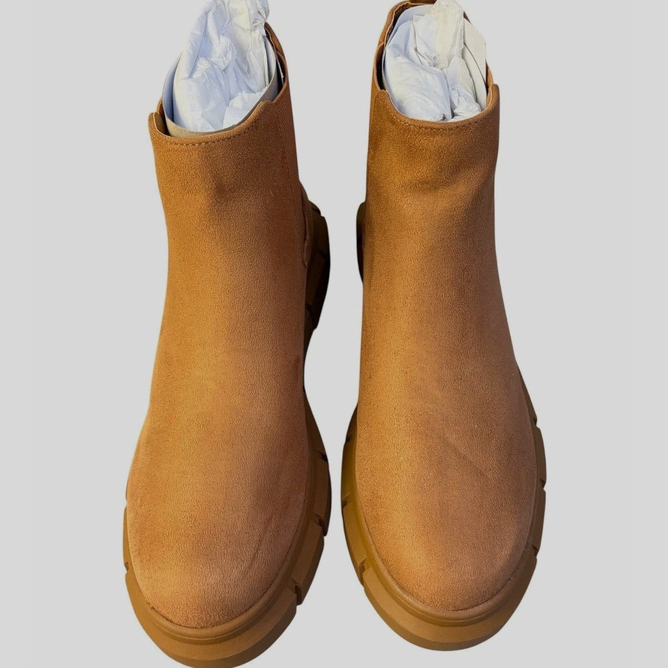 Nordstrom BP. Niya Lug Sole Chelsea Boot Tan – Women’s Size 5 - NIB