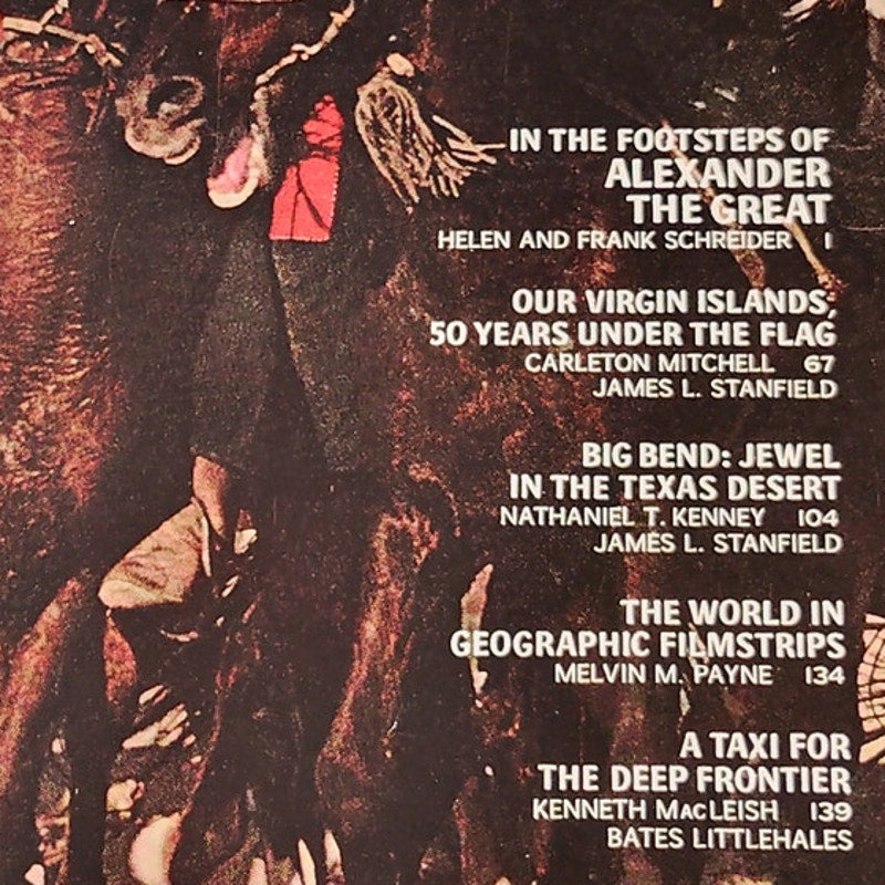 National Geographic Magazine – January 1968, Antarctica, Amazon, Ancient Art