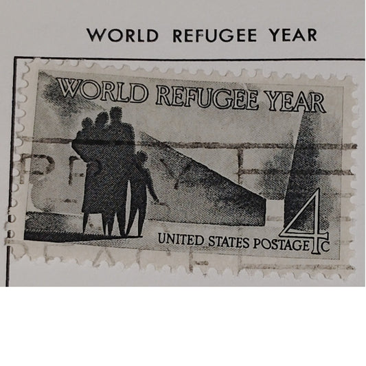 1960 Scott #1147 – 4¢ World Refugee Year / United Nations Solidarity – Canceled