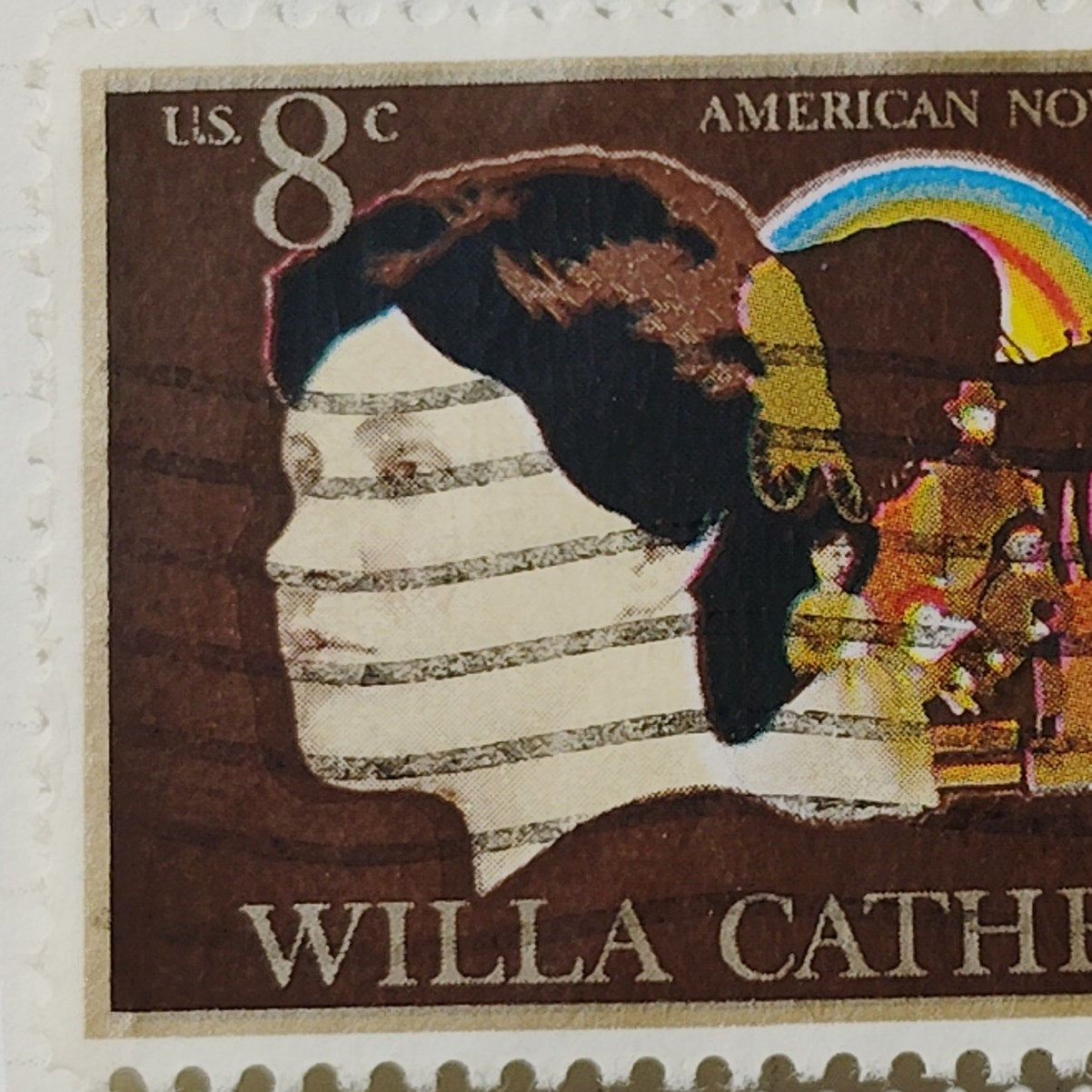 1973 US Postage Stamp Scott #1487 8c Willa Cather American Novelist Canceled
