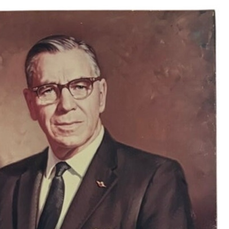 1960's C.E. Woolman Portrait Photograph Delta Air Lines Founder 16x11 Aviation