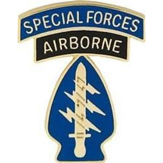 U.S. Army Special Forces (Airborne) Novelty Hat, Lapel Pin 1‑1/8" × 7/8"