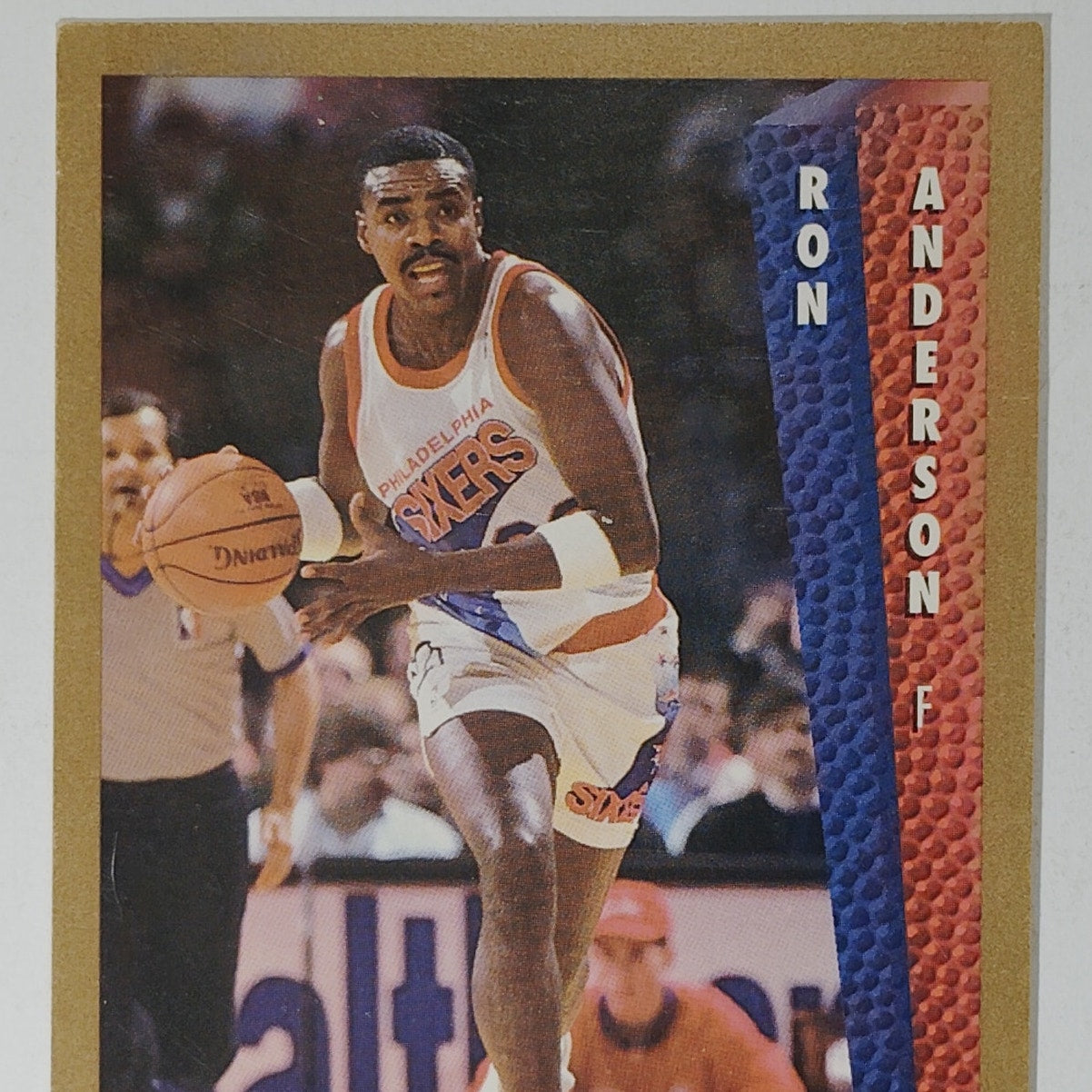 1992–93 Fleer Ron Anderson #166 – Philadelphia 76ers – Forward – VG/EX