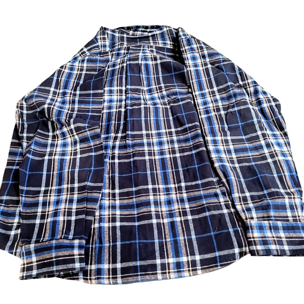 Smiths Workwear Mens Regular Fit Long Sleeve Flannel Shirt, Navy, 2XL